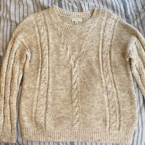 Lucky Brand Textured Knit Sweater in Gray